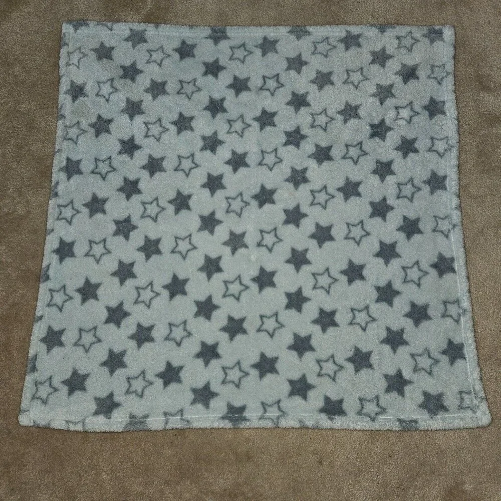 Baby Gear Gray Stars Fleece Baby Blanket Soft 30